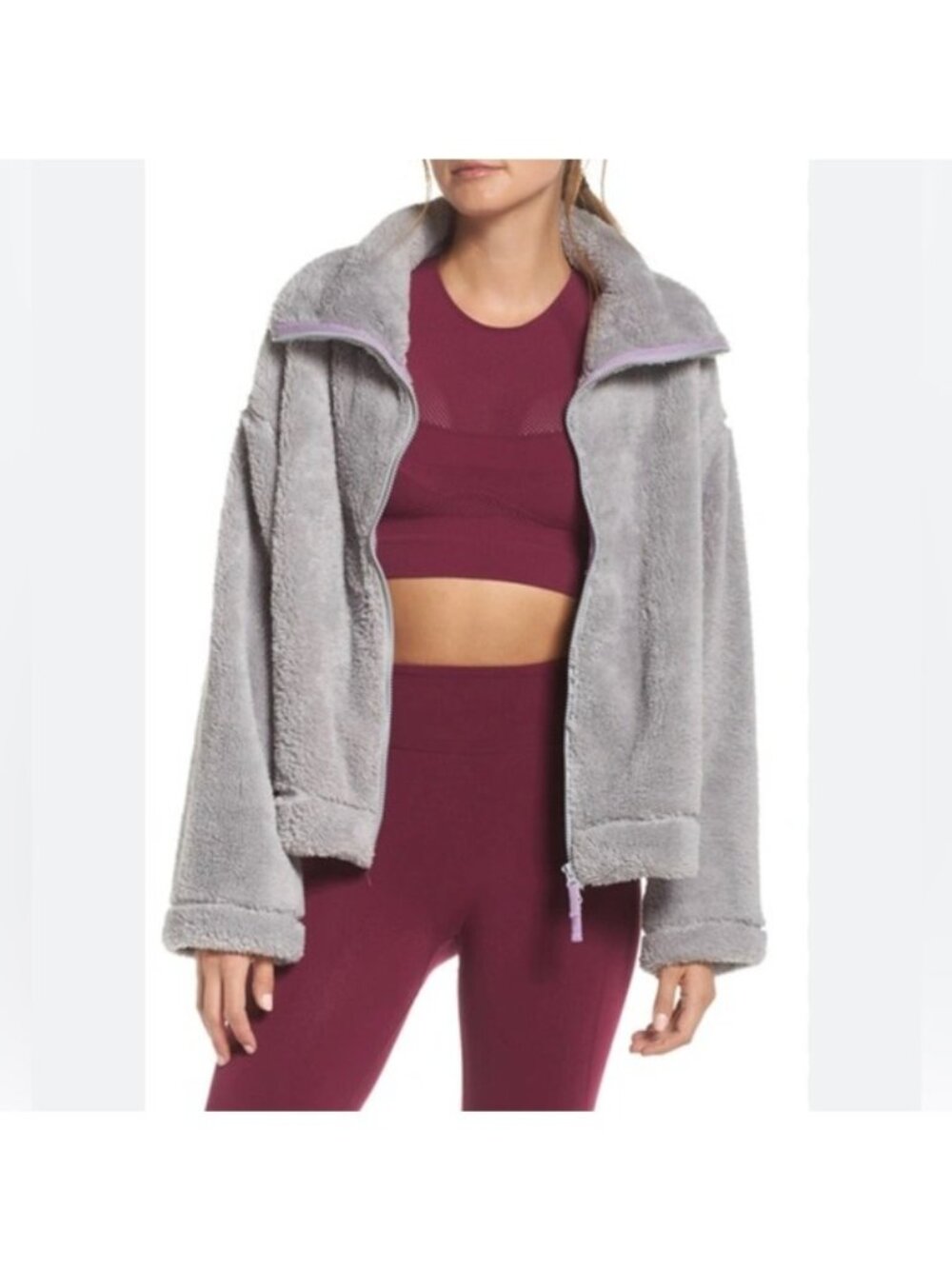 Free People Dazed Fleece Jacket Size Large